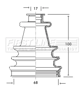 маншон, полуоска FIRST LINE          