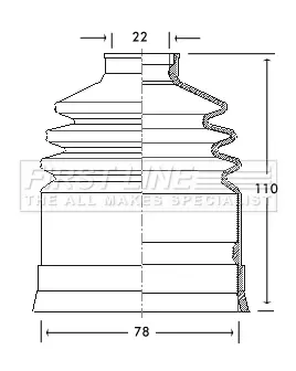 маншон, полуоска FIRST LINE          