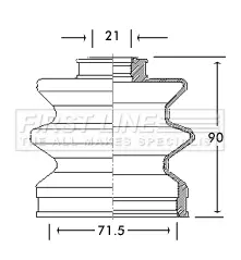 маншон, полуоска FIRST LINE          