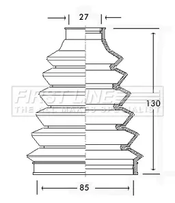 маншон, полуоска FIRST LINE          