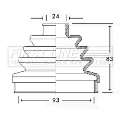 маншон, полуоска FIRST LINE          