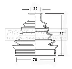маншон, полуоска FIRST LINE          
