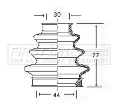 маншон, полуоска FIRST LINE          