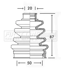маншон, полуоска FIRST LINE          