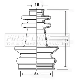 маншон, полуоска FIRST LINE          