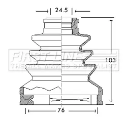 маншон, полуоска FIRST LINE          