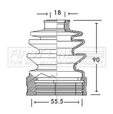 маншон, полуоска FIRST LINE          