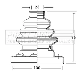 маншон, полуоска FIRST LINE          