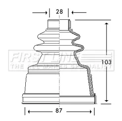 маншон, полуоска FIRST LINE          