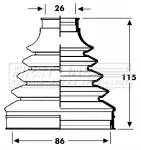 маншон, полуоска FIRST LINE          