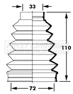маншон, полуоска FIRST LINE          