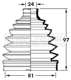 маншон, полуоска FIRST LINE          