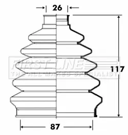 маншон, полуоска FIRST LINE          