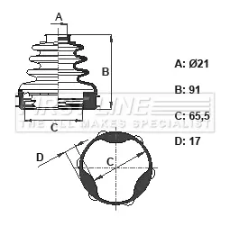 маншон, полуоска FIRST LINE          