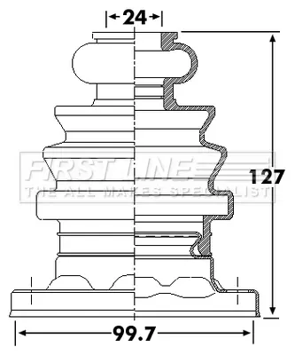 маншон, полуоска FIRST LINE          