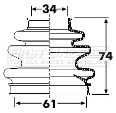 маншон, полуоска FIRST LINE          