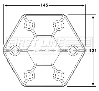 шарнирно съединение, карданен вал FIRST LINE          