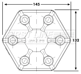 шарнирно съединение, карданен вал FIRST LINE          