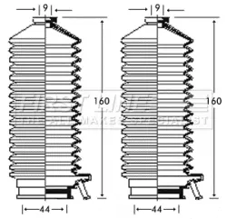 комплект маншон, кормилно управление FIRST LINE          