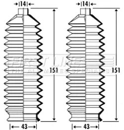 комплект маншон, кормилно управление FIRST LINE          