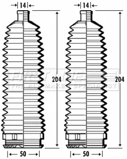 комплект маншон, кормилно управление FIRST LINE          