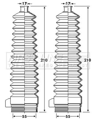 комплект маншон, кормилно управление FIRST LINE          