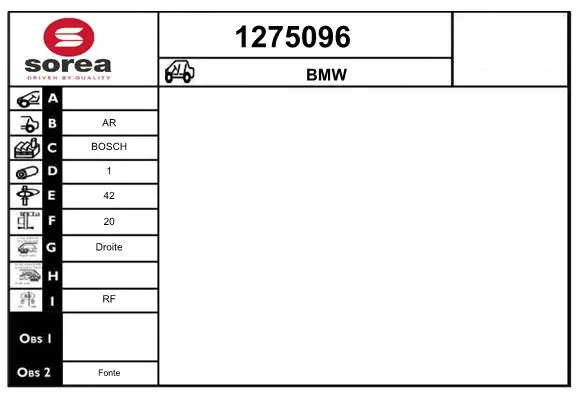 Ремонтни комплекти за BMW 3 Touring (F31) 335 i 1275096 SNRA                