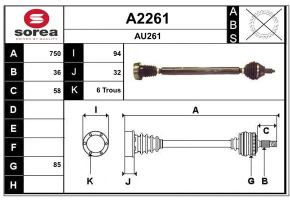 полуоска SNRA                