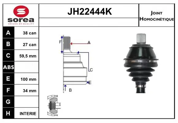 каре комплект, полуоска SNRA                