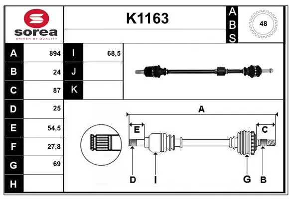 полуоска SNRA                