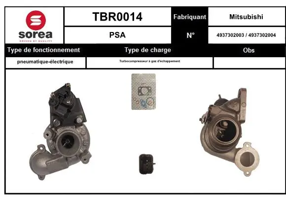 турбина, принудително пълнене с въздух SNRA                