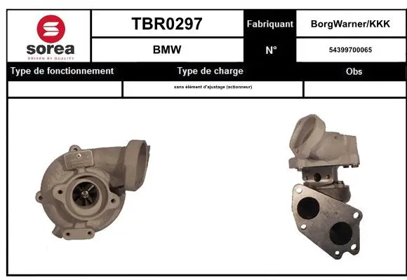 турбина, принудително пълнене с въздух SNRA                