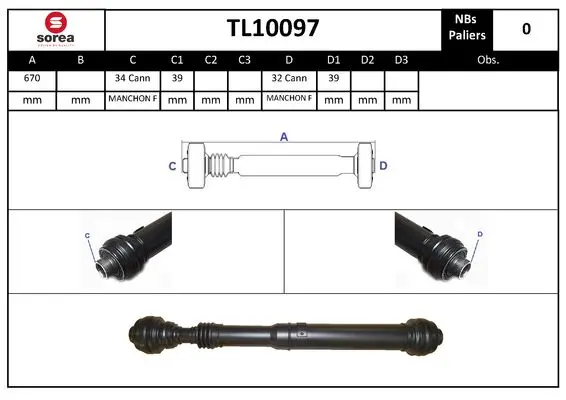кардан, задвижване на оста SNRA                