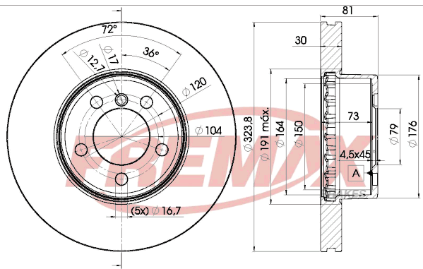 спирачен диск FREMAX              