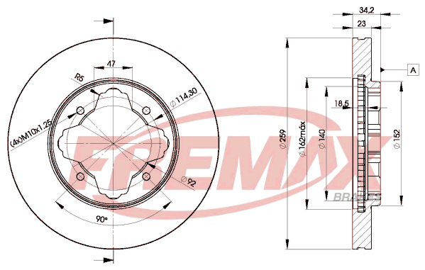 спирачен диск FREMAX              