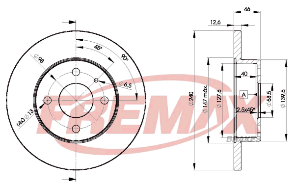 спирачен диск FREMAX              