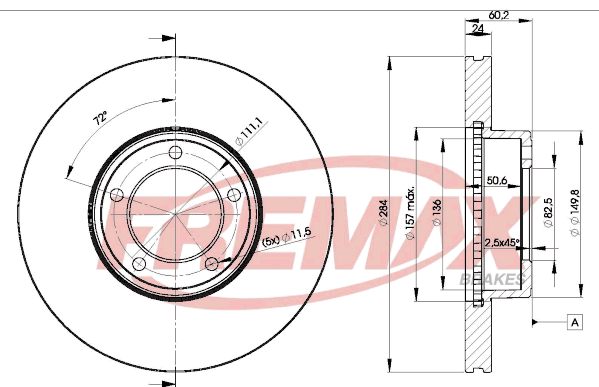 спирачен диск FREMAX              