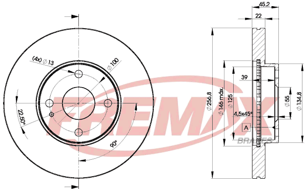 спирачен диск FREMAX              