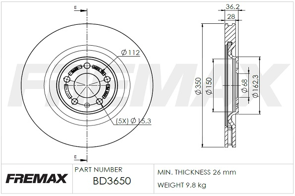 Спирачен диск FREMAX