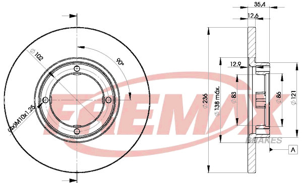 спирачен диск FREMAX              