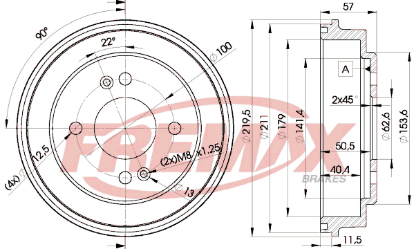 спирачен барабан FREMAX              