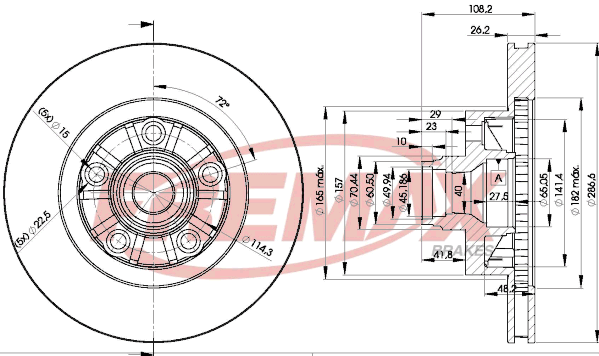 спирачен диск FREMAX              