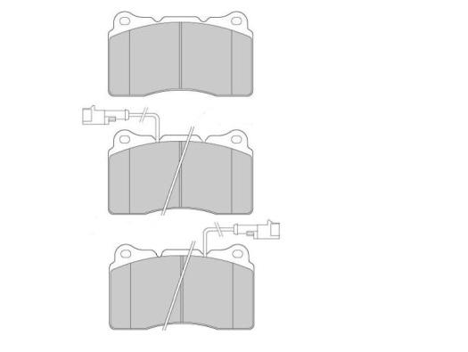 комплект спирачно феродо, дискови спирачки FREMAX              