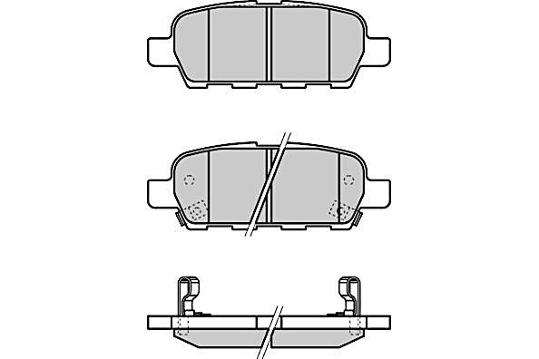 комплект спирачно феродо, дискови спирачки FREMAX              