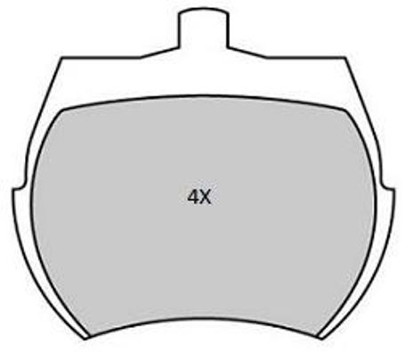 комплект спирачно феродо, дискови спирачки FREMAX              