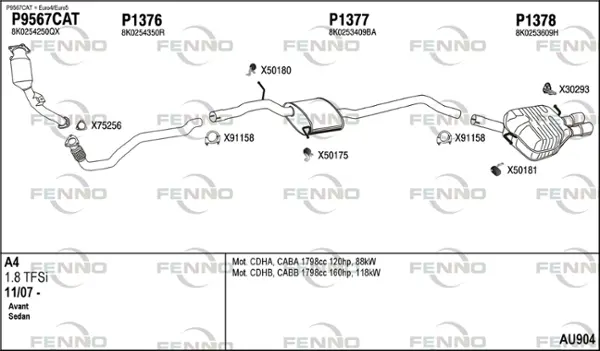 Изпускателна система FENNO               