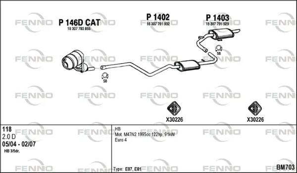 Изпускателна система FENNO               