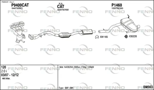 Изпускателна система FENNO               
