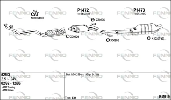 Изпускателна система FENNO               