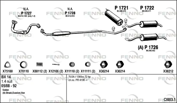 Изпускателна система FENNO               